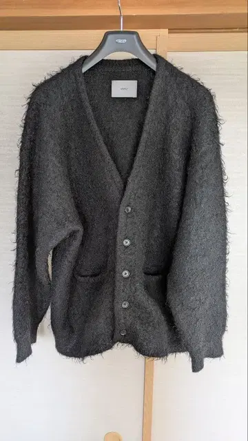 stein 모헤어 가디건 블랙