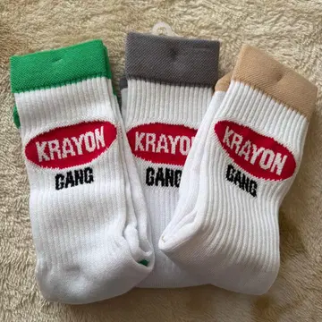 Krayon Gang 삭스 3켤레 세트