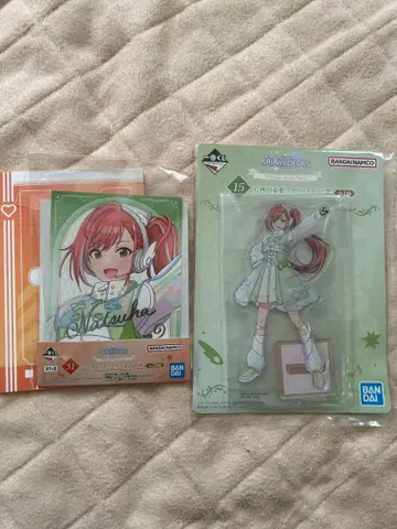 제일복권 아이돌 마스터 아리스가와 나츠하 아크릴 스탠드 안내장 세트