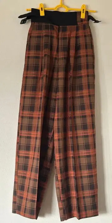[ 새상품 미사용품 ] TRANOI 구르카 팬츠 오렌지 체크