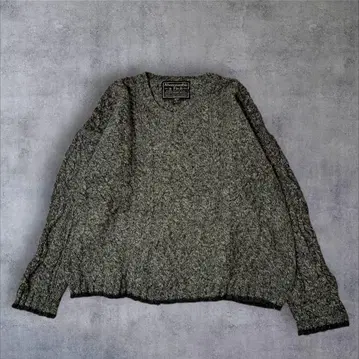 아바클로 울 100% 니트 스웨터 오버 사이즈 실루엣 홍콩 제조 XL