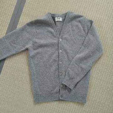 William Lockie 그레이 가디건 램스울 100%