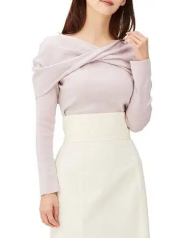 셀포드 트위스트 케이프 리브 니트 풀오버 LPNK 36