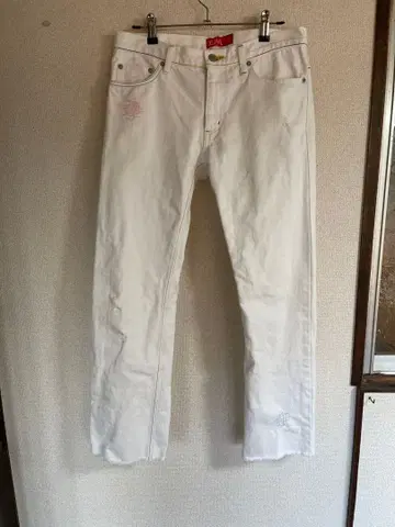 X-Girl 화이트 데님 1 사이즈