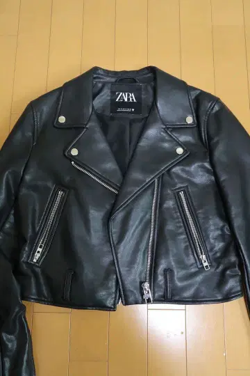 ZARA 블랙 크롭 라이더 자켓