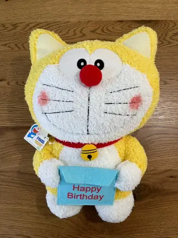 [ 새상품급 ] 도라에몽 해피 벌스데이 BIG 봉제 인형 원조 도라에몽