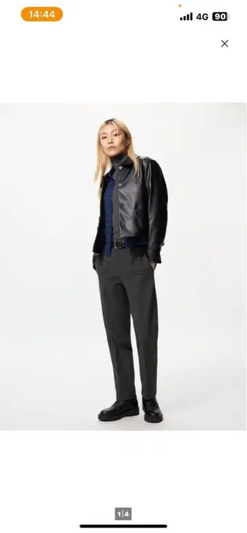 UNIQLO 유니클로 웜 스마트 팬츠 다크 그레이 미사용품