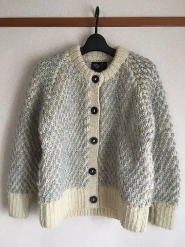 (택 포함 새상품) claska hau 네팔 니트 가디건 울 100%