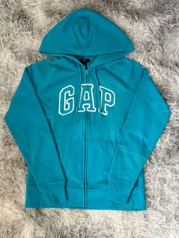 GAP 터콰이즈 지퍼 후드티 M