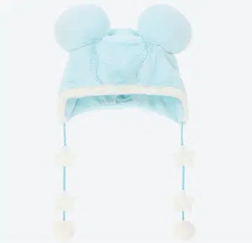 미키 귀 달린 스카이블루 모자
