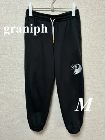 [graniph] 유령견 제로 쭈리 헤비 웨이트 스웨트 팬츠 M 흑먹색
