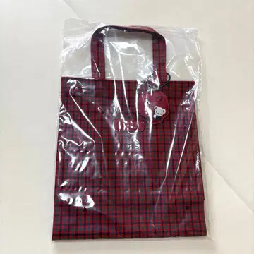 패밀리아 토트백 빨간색 계열 패밀리아 체크 백 familiar 대