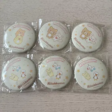 20주년 리락쿠마 캔뱃지 컬렉션 성곰식 6점