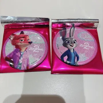 주토피아2 빅 홀로 캔뱃지 닉 주디