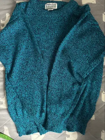 Timber Trail 터콰이즈 블루 스웨터 S