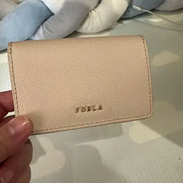 [ 미사용 새상품 ] FURLA 베이지 가죽 명함지갑