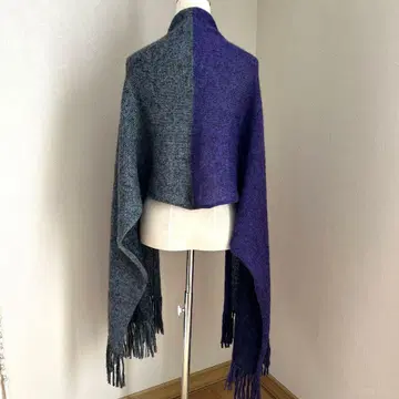 핸드메이드 실크 모헤어 스톨, 숄, 머플러 투톤 컬러