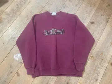 USA제 LEE Grateful Dead 로고 맨투맨 버건디