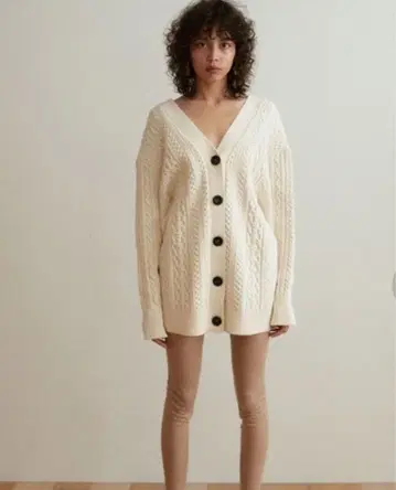 스나이델 케이블 니트 원피스 IVR