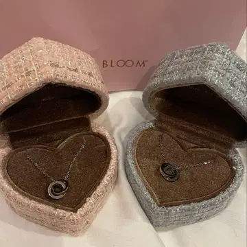 미사용 새상품 BLOOM 스테인리스 큐빅 지르코니아 목걸이 페어 목걸이