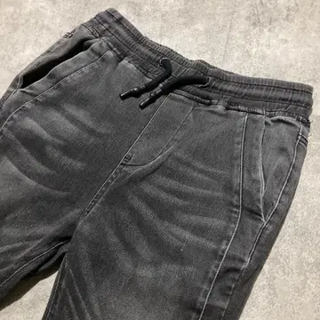 [ ZARA MAN ] 자라 맨 강 스트레치 블랙 데님 조거 팬츠 S