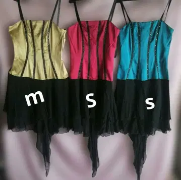 컬러풀 하이 로우 헴 드레스 3종 세트