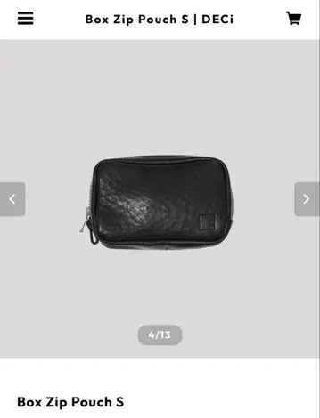 DECi Box Zip Pouch S 블랙 OVY KAJA