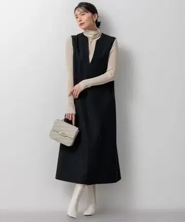 23구 울 밀드 저지 오버롤 스커트