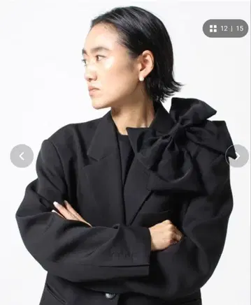 쿠두르 카네코 아야 COUDRE 리본 코사지 미사용 새상품