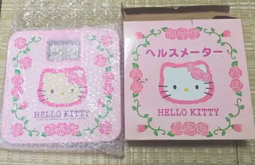 [ 헤이세이 레트로 ] 헬로키티 로즈 체중계 2001년 제조