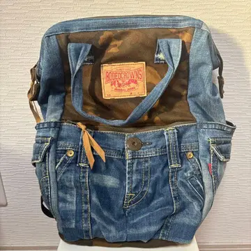 RODEO CROWNS 리메이크 핸드메이드 데님 백팩