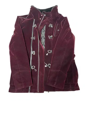 semanticdesign 버건디 더플 코트 M