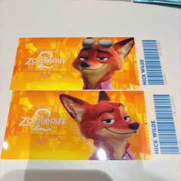 주토피아 2 오 마이 카페 혜택 오리지널 티켓풍 클리어 카드 닉