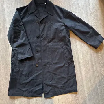 [UNIQLO U] 블랙 트렌치코트 S 사이즈