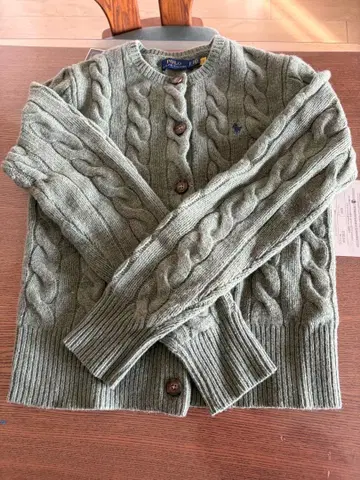 폴로 랄프로렌 니트 가디건 그린