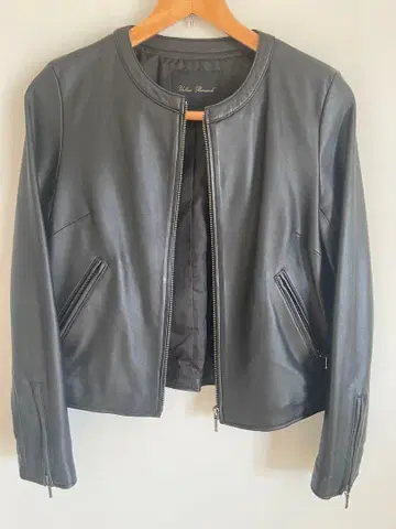 URBAN RESEARCH 노카라 인조 가죽 자켓 블랙 38