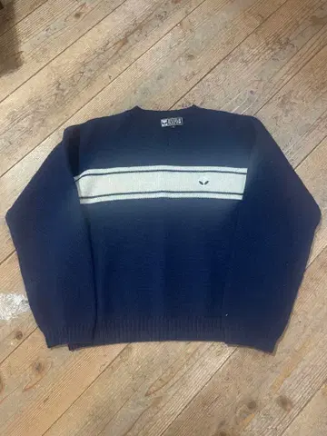 희귀 레어 90s BESCHWA 네이비 니트 스웨터 L