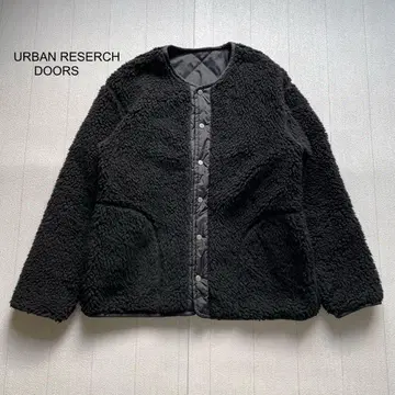 URBANRESERCH DOORS 리버서블 보아 블루종 블랙 5