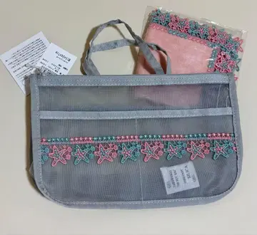 치카자와 레이스 백 인 백 & 손수건 Set