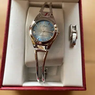 앤 클라인 아날로그 시계 블루