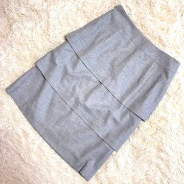 NEWYORKER 뉴요커 그레이 무릎 기장 스커트 캉캉 스커트