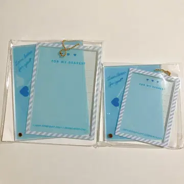 후쿠야 캐릭터 복권 러브레터 아크릴 프레임 2종 세트 블루