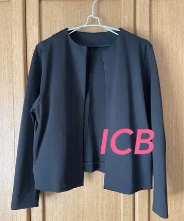 [ ICB ] 노카라 자켓 M 블랙