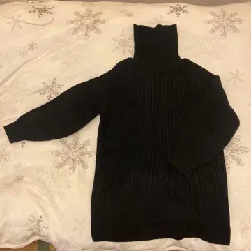 UNIQLO C 블랙 니트 미니 원피스 M