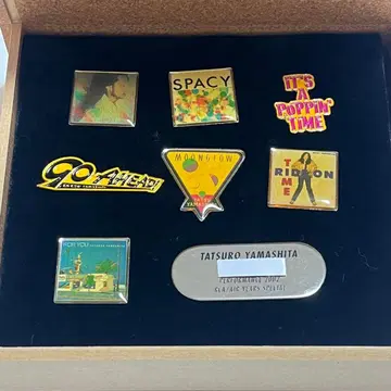 야마시타 타츠로 핀 배지 PERFORMANCE 2002 투어 굿즈