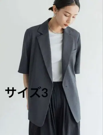 crewre 하프 슬리브 박시 자켓 사이즈 3
