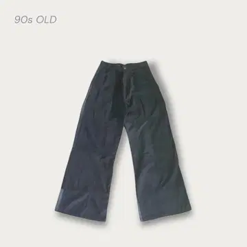 90s Y2K 재구축 도킹 와이드 치노 팬츠 블랙 검정 새상품급 레어