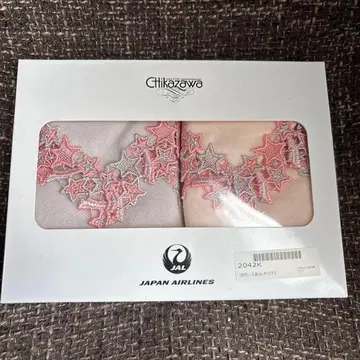 [새상품] 치카자와 레이스 타월 손수건 jal 콜라보 한정판 밀키웨이