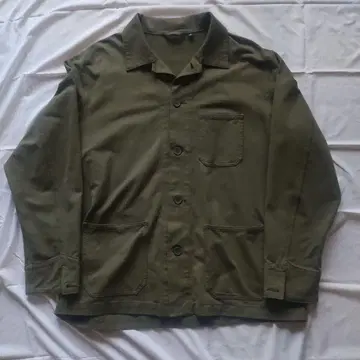올리브색 버튼 자켓 XXL