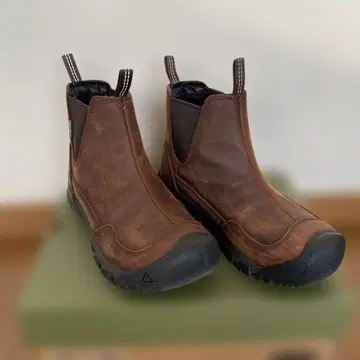 브라운 사이드 고어 부츠